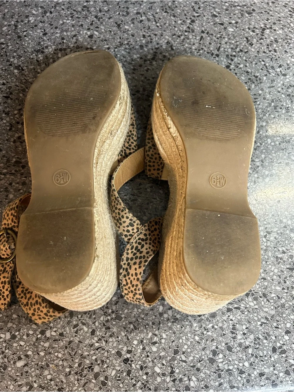 Universal Thread Leopard Print Espadrille Platform Sandals - Tan